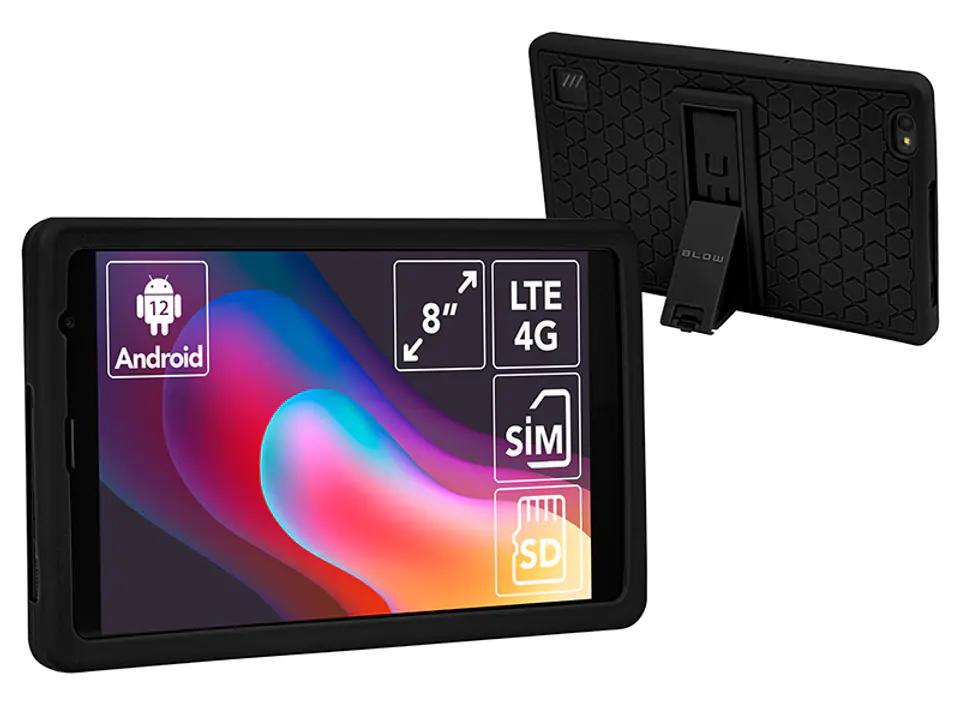 ⁨79-065# Tablet blow platinumtab8 4g v3 4/64gb + etui czarne⁩ w sklepie Wasserman.eu