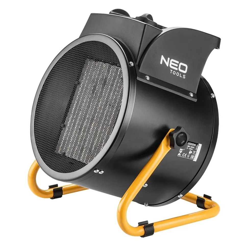 ⁨NEO TOOLS 90-064 electric space heater Ceramic PTC 5000 W Black⁩ at Wasserman.eu