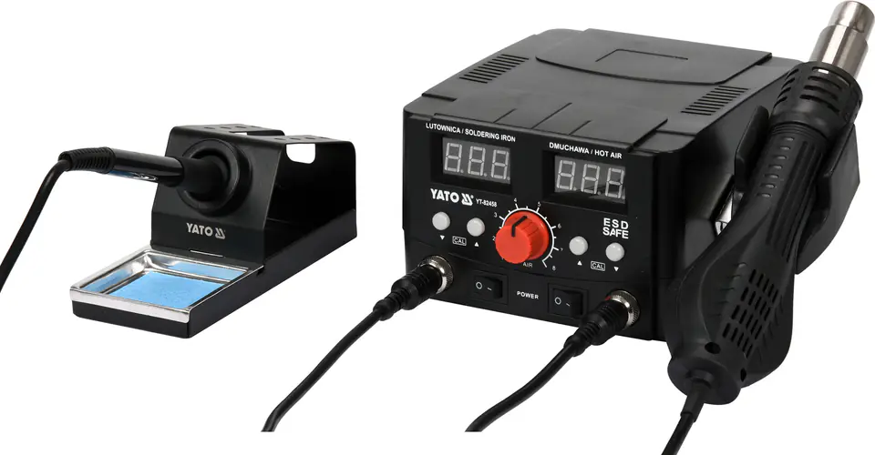 STACJA LUTOWNICZA CYFROWA 75W, HOT AIR, WYŚWIETLACZ w sklepie Wasserman.eu