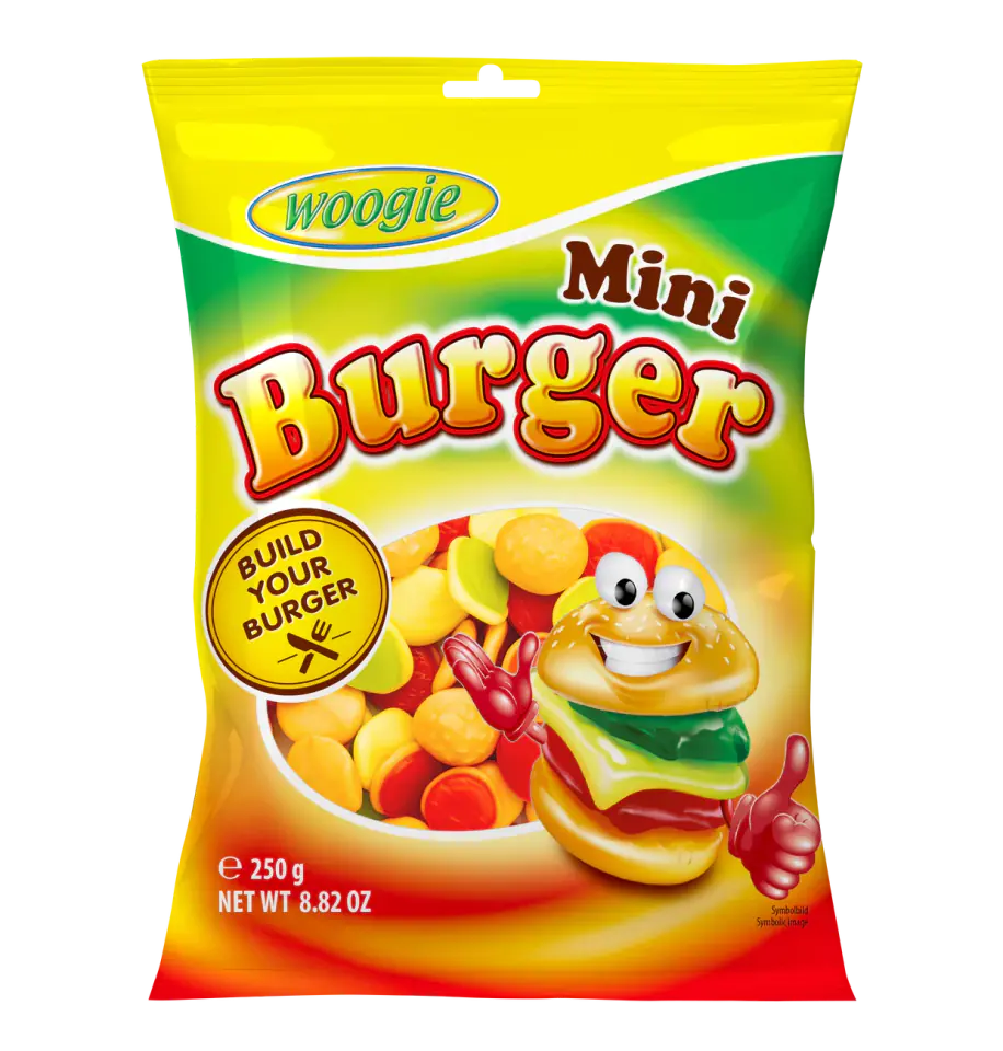 ⁨Woogie Mini Burger Żelki 250 g⁩ w sklepie Wasserman.eu