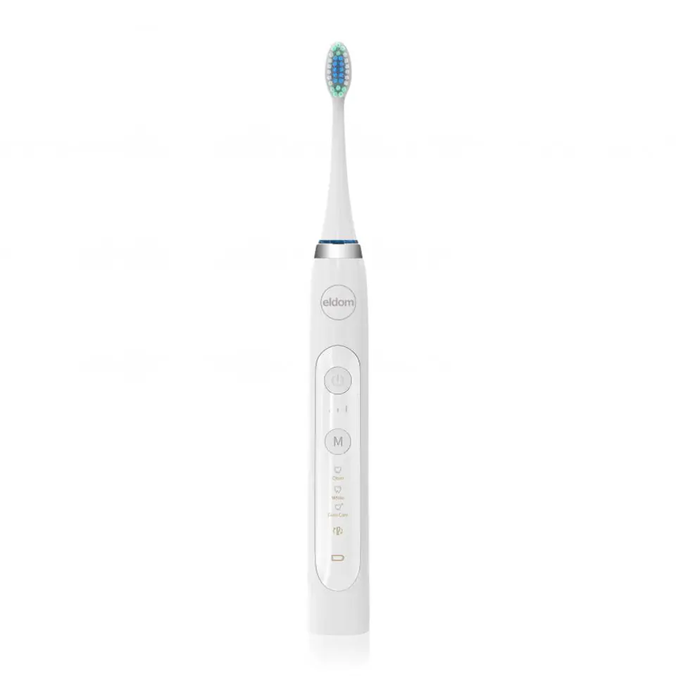 ⁨Eldom sonic brush of Denta, 9 operating modes, battery, white⁩ at Wasserman.eu