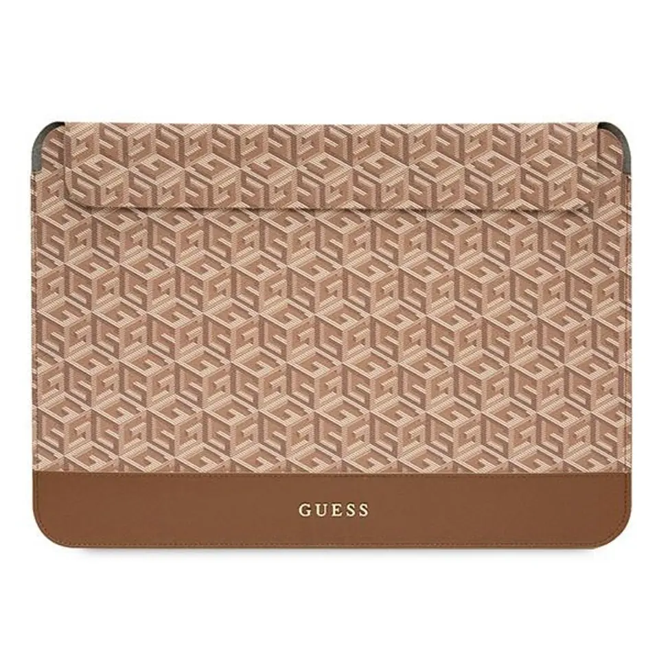 Guess Sleeve GUCS16HGCFSEW 16" brązowy/brown GCube Stripes w sklepie Wasserman.eu