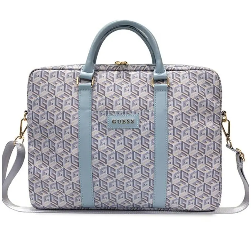 Guess Torba GUCB15HGCFSEB 16" niebieski/blue GCube Stripes w sklepie Wasserman.eu