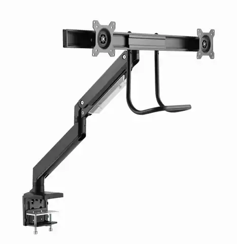 ⁨Gembird MA-DA2-04 Desk mounted adjustable monitor arm for 2 monitors, 17”-32”, up to 8 kg⁩ at Wasserman.eu