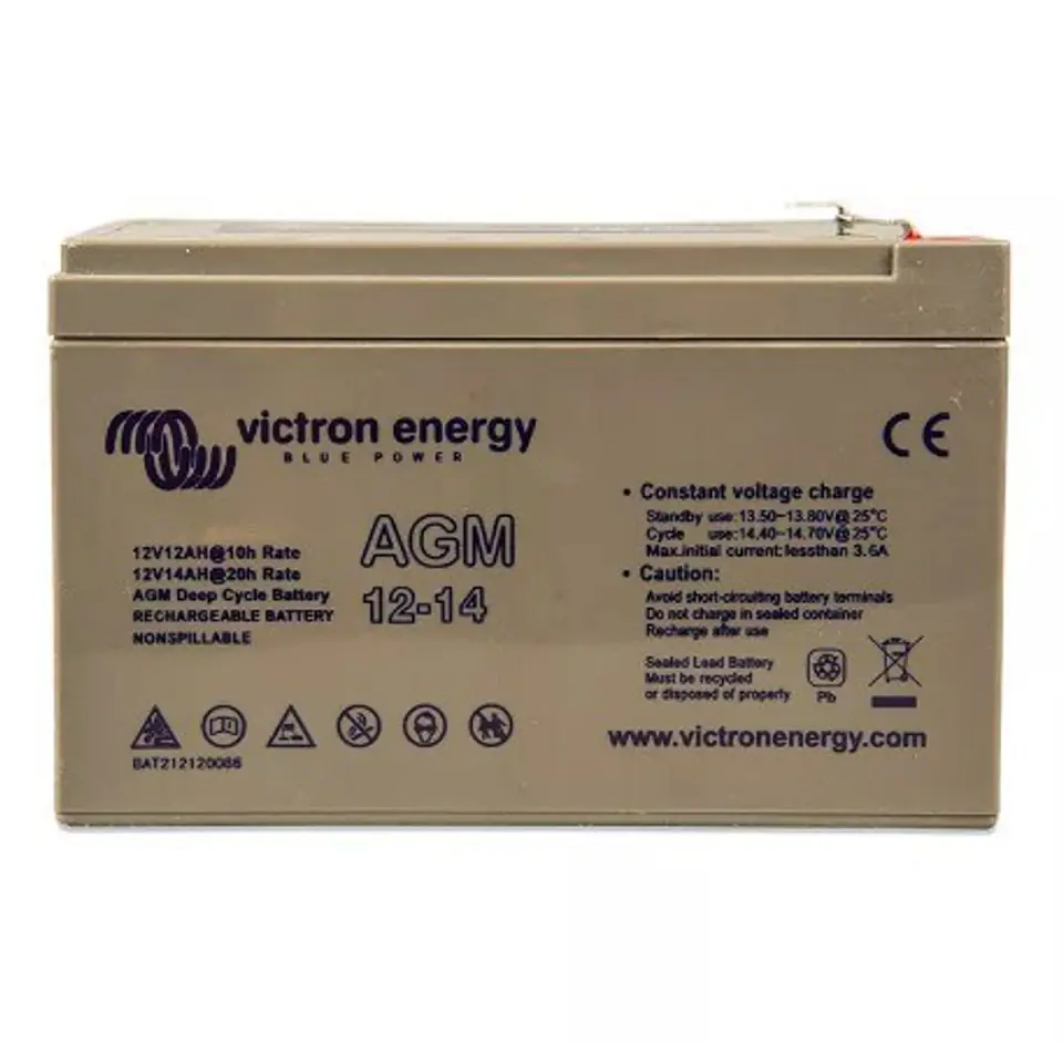 ⁨Victron Energy AGM Deep Cycle 12V/14Ah battery⁩ at Wasserman.eu