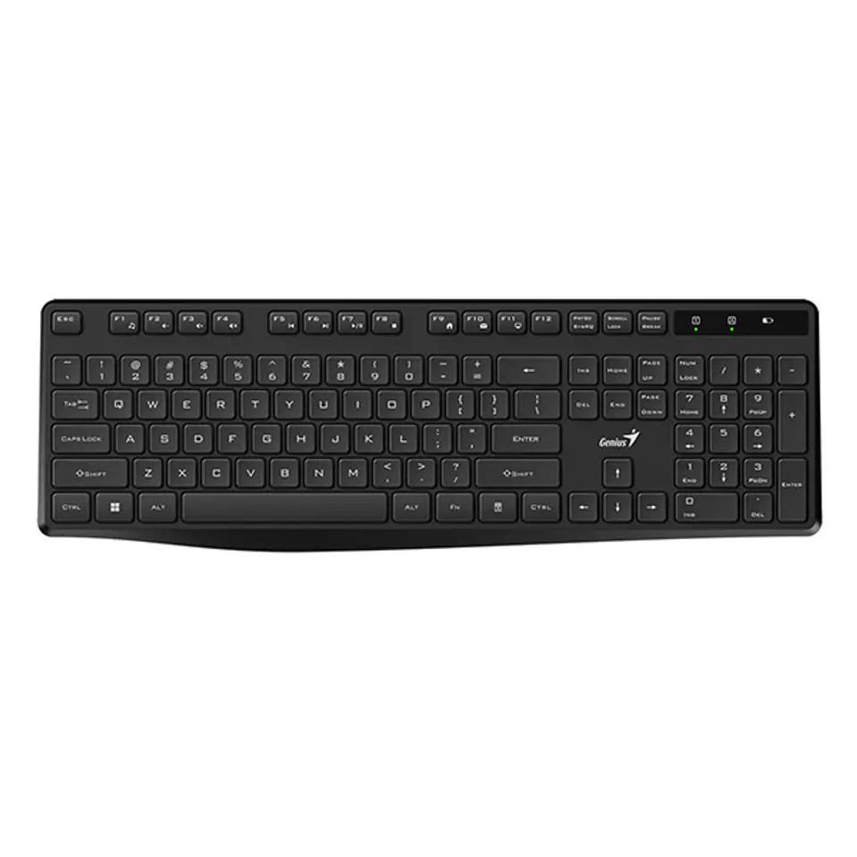 ⁨Genius KB-7200, klawiatura AAA, CZ/SK, 2.4 [Ghz], bezprzewodowa, czarna⁩ w sklepie Wasserman.eu