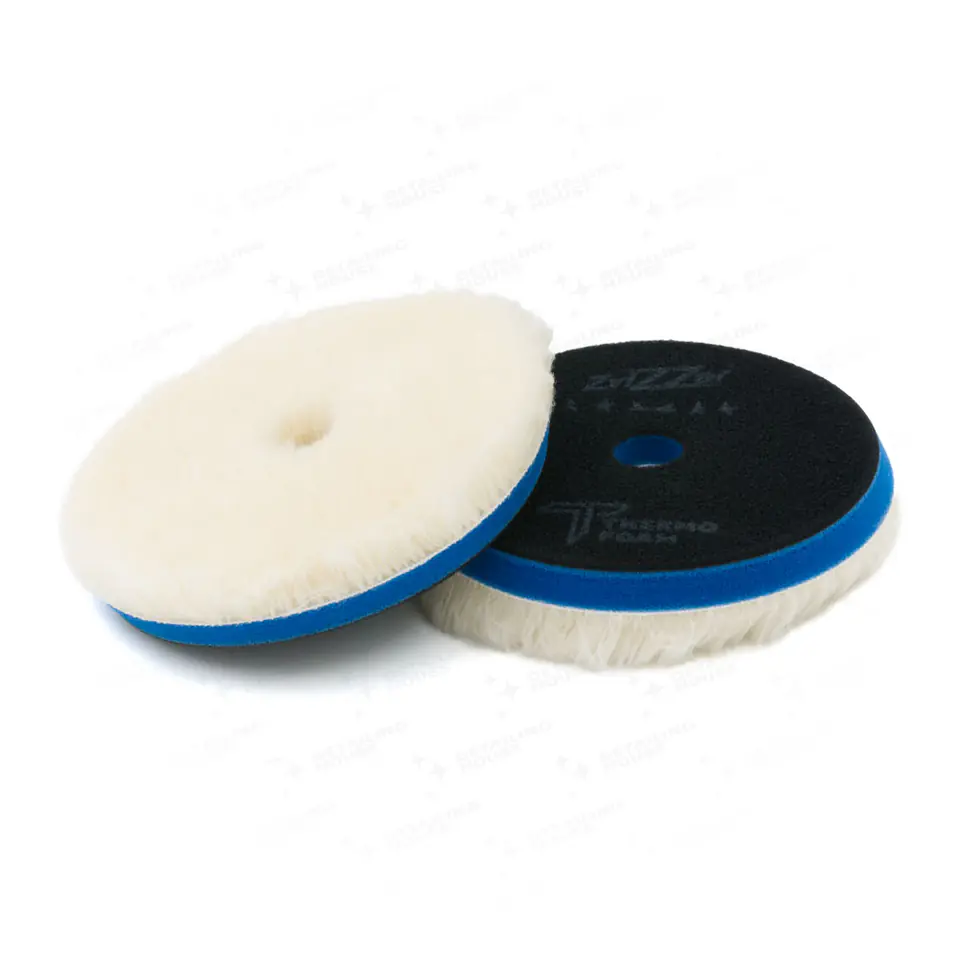 ⁨ZviZZer Thermo Wool Pad Blue 140/30/125 - pad polerski z naturalnej wełny⁩ w sklepie Wasserman.eu