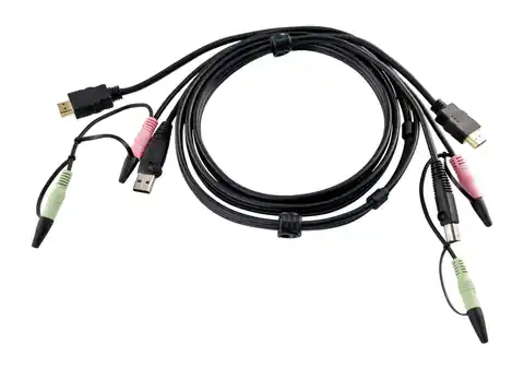 ⁨Aten USB HDMI KVM Cable 1.8m⁩ w sklepie Wasserman.eu