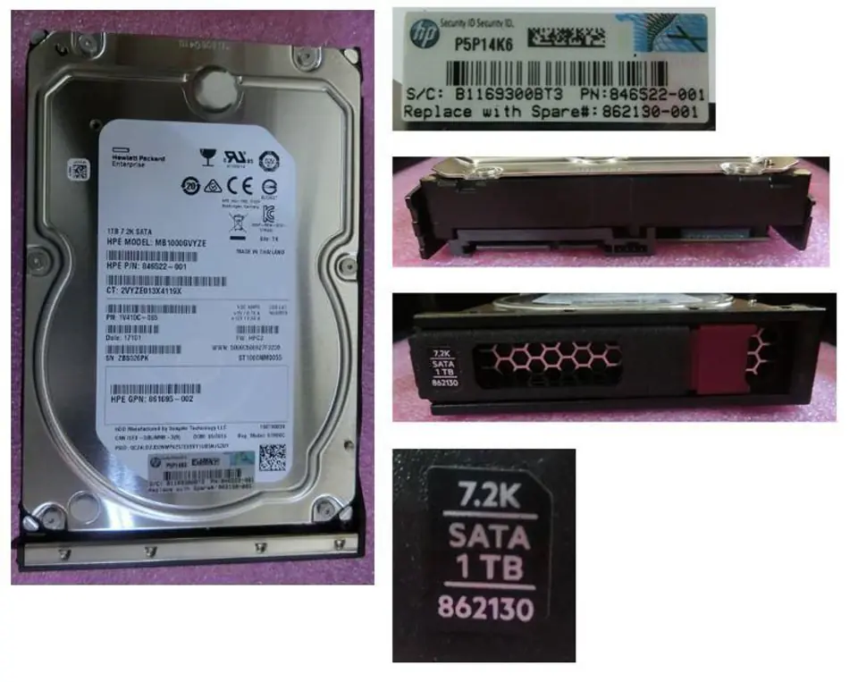 ⁨Hewlett Packard Enterprise 1TB SATA 6G 7.2K LFF LP⁩ w sklepie Wasserman.eu