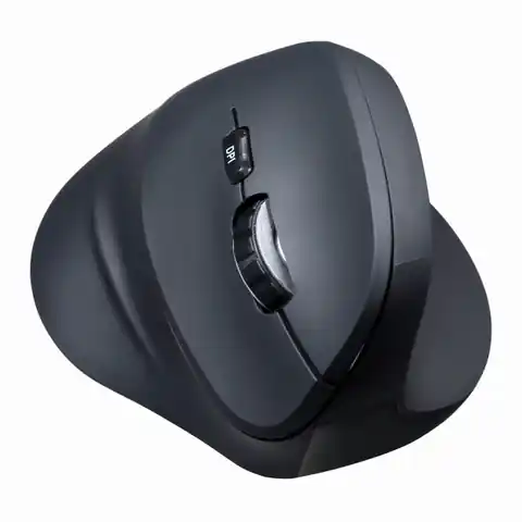 ⁨Mysz bezprzewodowa, Powerton SHARK, czarna, optyczna, 1600DPI⁩ w sklepie Wasserman.eu