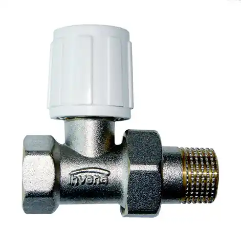 ⁨RADIATOR VALVE WITH SCREW FOR STEEL PIPES STRAIGHT 1/2⁩ at Wasserman.eu