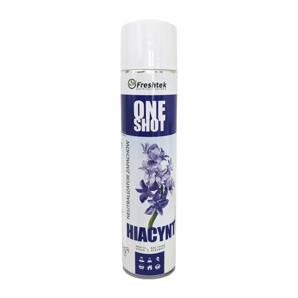 ⁨Freshtek One Shot Hiacynt 600ml - neutralizator zapachów⁩ w sklepie Wasserman.eu
