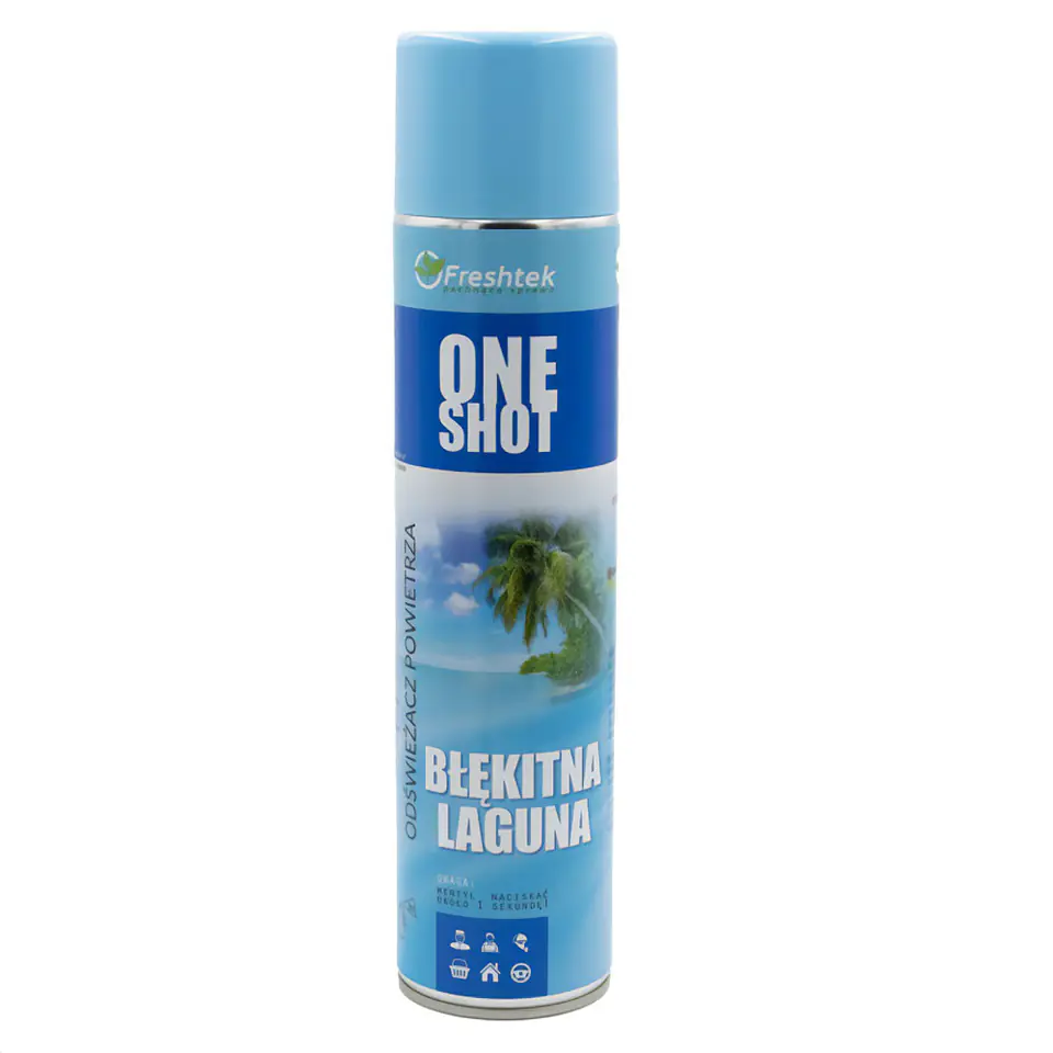 ⁨Freshtek One Shot Błękitna Laguna 600ml - odświeżacz powietrza⁩ w sklepie Wasserman.eu