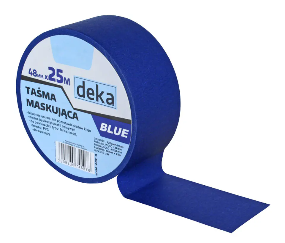 ⁨TAŚMA MALARSKA. BLUE 48MM*25M⁩ w sklepie Wasserman.eu