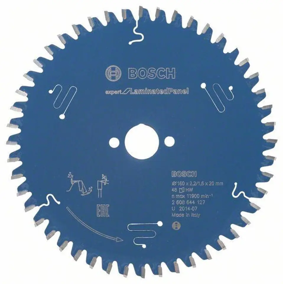 ⁨SAW BLADE EXPERT FOR LAMINATED PANEL 160*20*2.2 48 T⁩ at Wasserman.eu