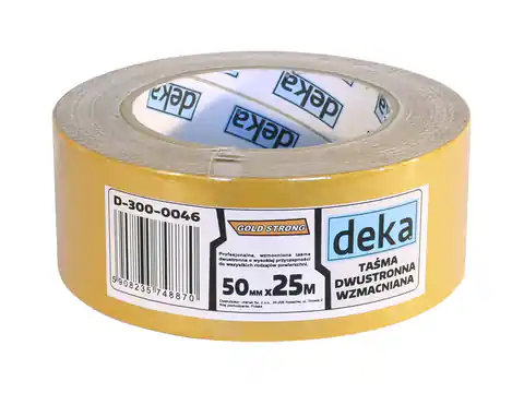 ⁨DOUBLE-SIDED REINFORCED TAPE GOLD STRONG 50*25⁩ at Wasserman.eu