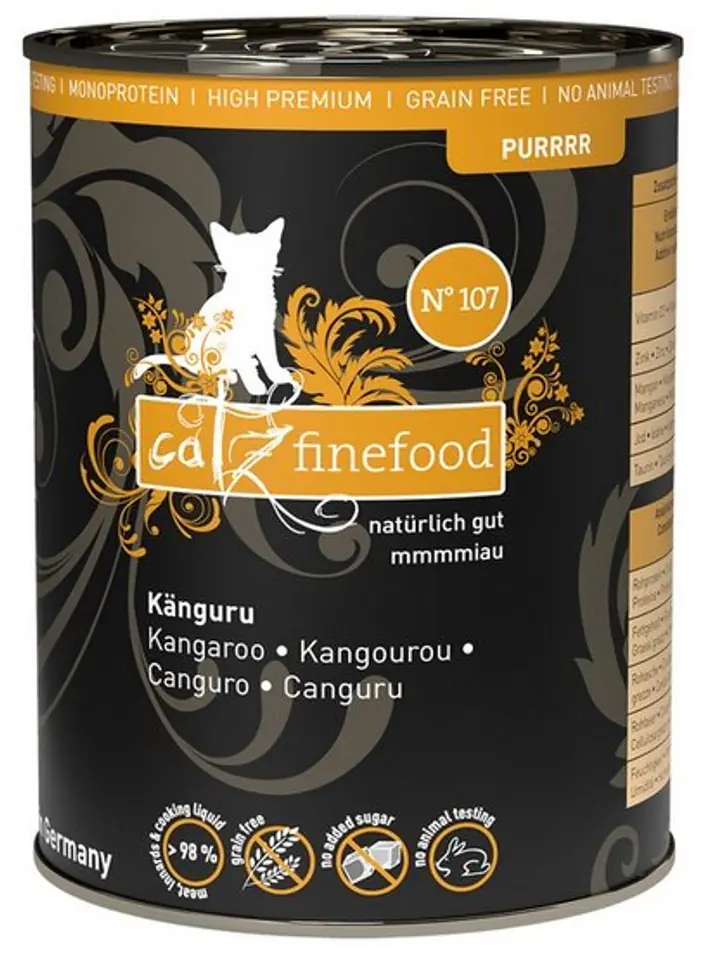 ⁨Catz Finefood Purrrr N.107 Kangur puszka 400g⁩ w sklepie Wasserman.eu