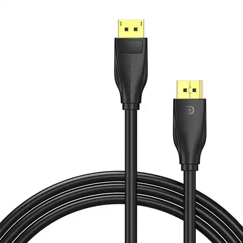 ⁨Kabel DisplayPort 1.4 Vention HCCBI 3m , 8K 60Hz/ 4K 120Hz, czarny⁩ w sklepie Wasserman.eu