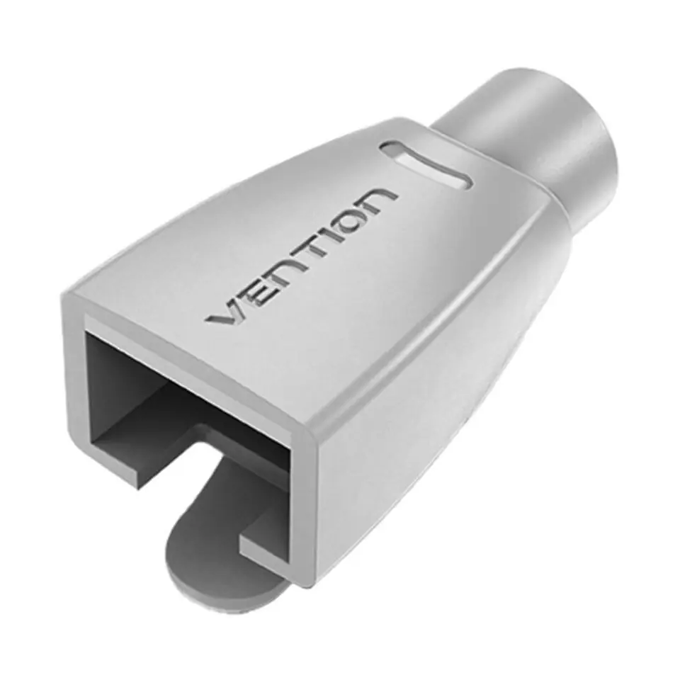 ⁨Osłona wtyku kabla RJ45 Vention IODH0-50 opakowanie 50 szt. szara PVC⁩ w sklepie Wasserman.eu