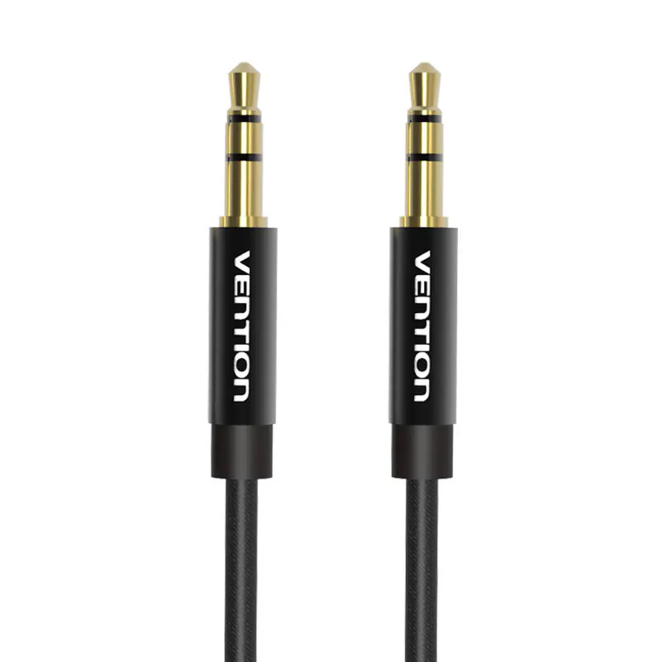 ⁨Kabel audio 3,5mm min jack Vention BAGBG 1,5m czarny⁩ w sklepie Wasserman.eu