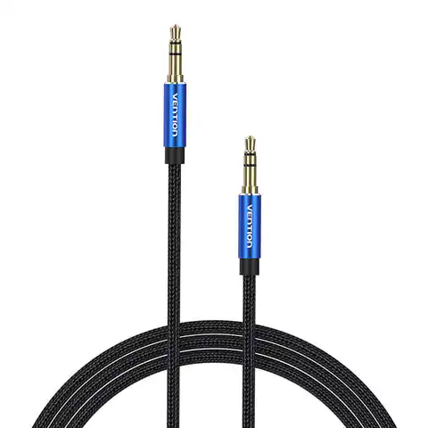 ⁨Kabel audio 3,5mm mini jack Vention BAWLJ 5m niebieski⁩ w sklepie Wasserman.eu