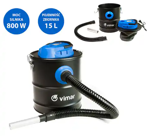⁨VACUUM CLEANER FOR FIREPLACES 800 W, CAPACITY 15L⁩ at Wasserman.eu