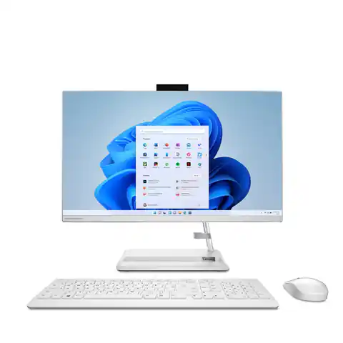 ⁨Lenovo IdeaCentre 3 Intel® Core™ i5 60.5 cm (23.8") 1920 x 1080 pixels 16 GB DDR4-SDRAM 1000 GB SSD All-in-One PC Wi-Fi 5 (802.11ac) Windows 11 Home White⁩ at Wasserman.eu