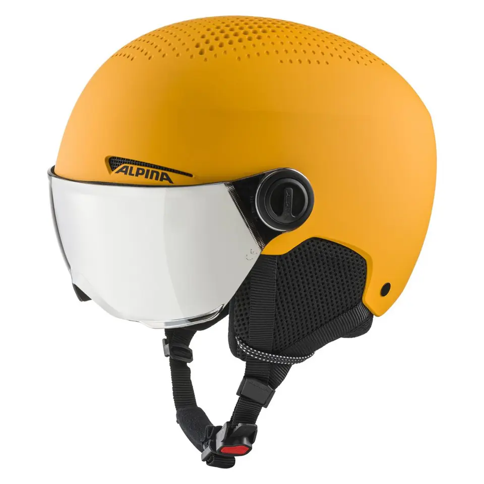 ⁨Alpina Zupo Visor Q-Lite Burned-Yellow winter helmet. Matt 51-55⁩ at Wasserman.eu