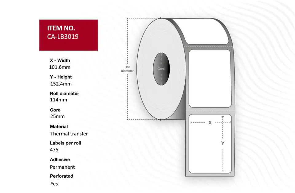 ⁨Capture Label 101,6x152,4, Core 25,⁩ w sklepie Wasserman.eu