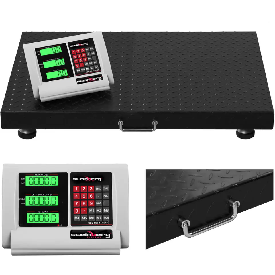 ⁨Weight Storage Platform Wireless WiFi SBS-BW-1T LCD up to 1 Ton⁩ at Wasserman.eu