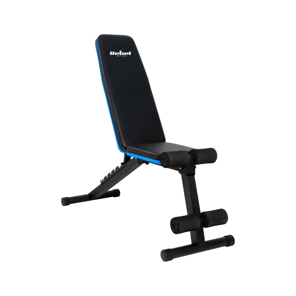 ⁨Reinforced incline training bench with leg lock, REBEL ACTIVE⁩ at Wasserman.eu