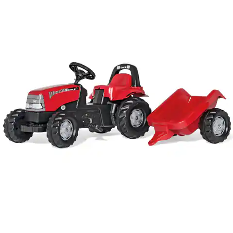 ⁨Rolly Toys rolyKid traktor na pedały Case z przyczepką⁩ w sklepie Wasserman.eu