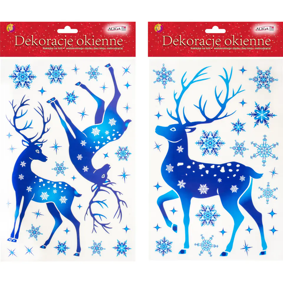 ⁨Witraż na okno elektrostatyczny 20x30cm Boże Narodzenie WB-34 ALIGA⁩ w sklepie Wasserman.eu