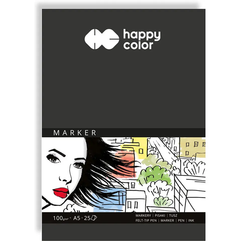 ⁨Blok do markerów A5 25k 100g HA 3710 1520-A25 HAPPY COLOR⁩ w sklepie Wasserman.eu