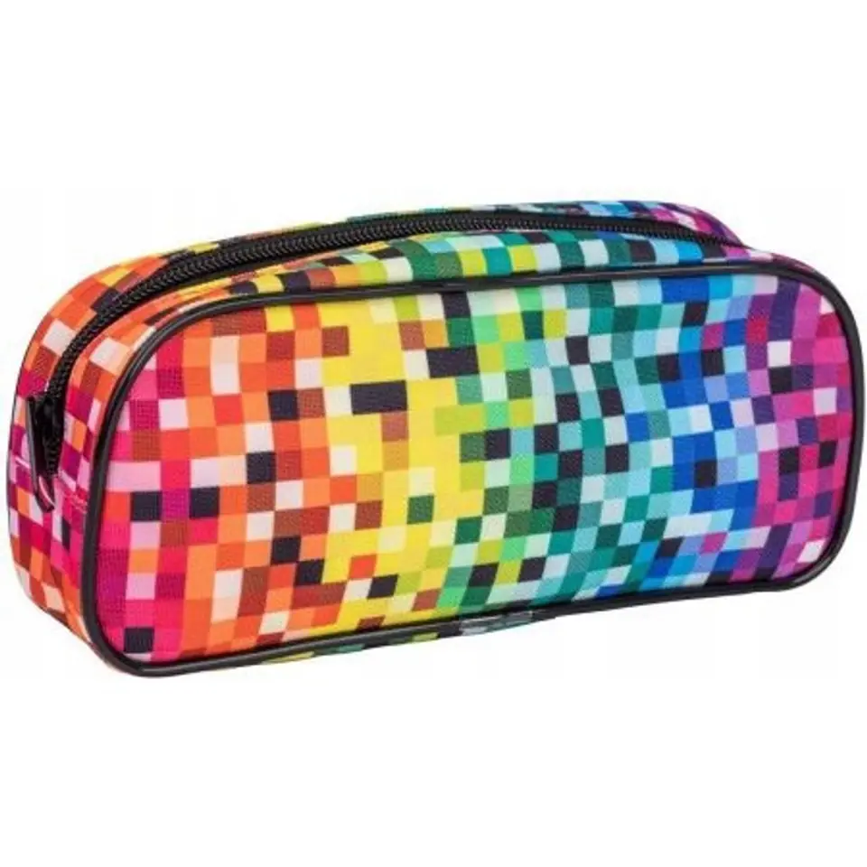 ⁨Piórnik saszetka PIXI rainbow z jednym zamkiem HA 2212 5910-PI4 HAPPY COLOR⁩ w sklepie Wasserman.eu