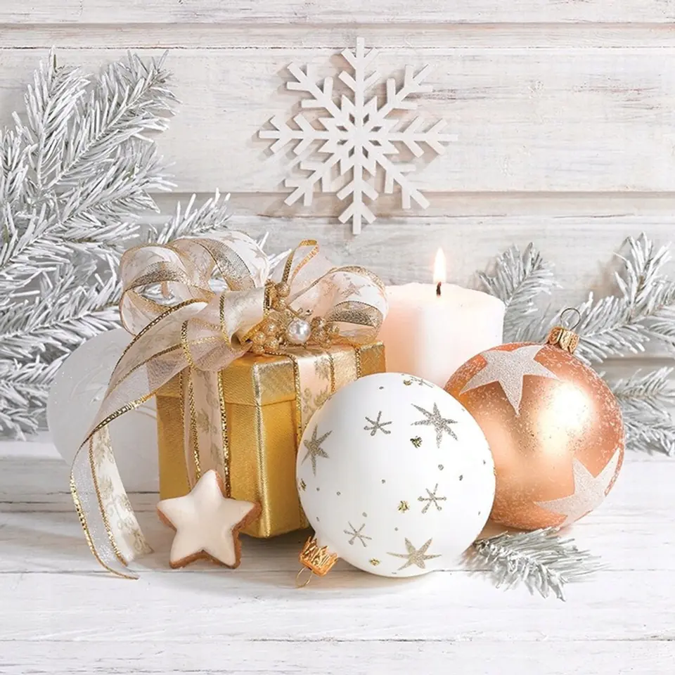 ⁨Serwetki świąteczne AHA 33x33cm BN-134⁩ w sklepie Wasserman.eu