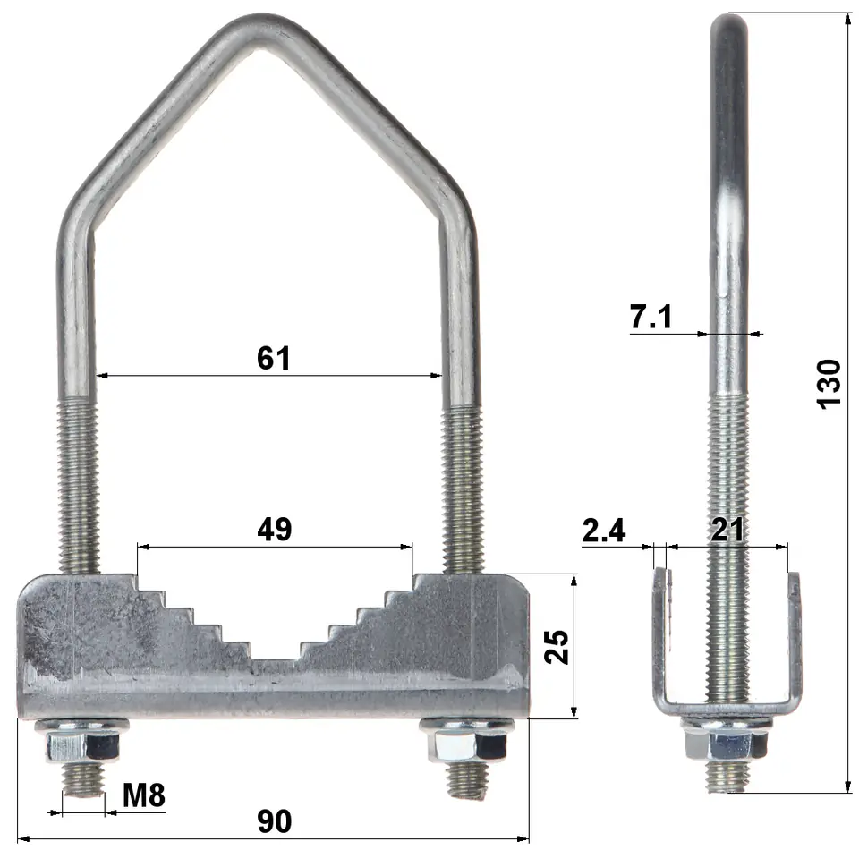 ⁨OBEJMA ZACISKOWA OZ-60/M8⁩ w sklepie Wasserman.eu