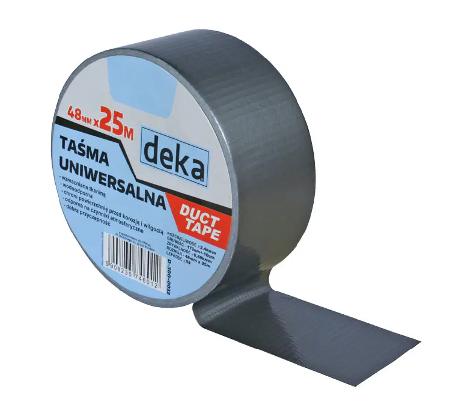 ⁨UNIVERSAL DUCT TAPE SILVER 48MM*25M⁩ at Wasserman.eu