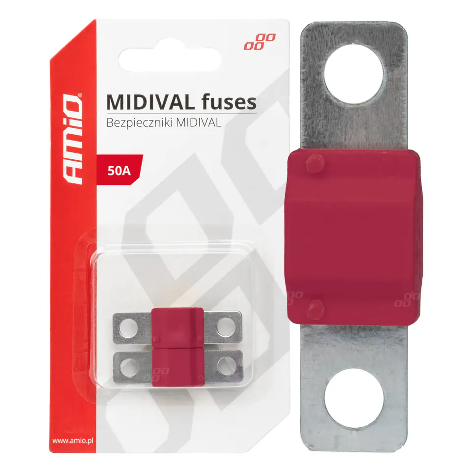 ⁨Bezpieczniki samochodowe midival mta 2 szt. 50a amio-03475⁩ w sklepie Wasserman.eu