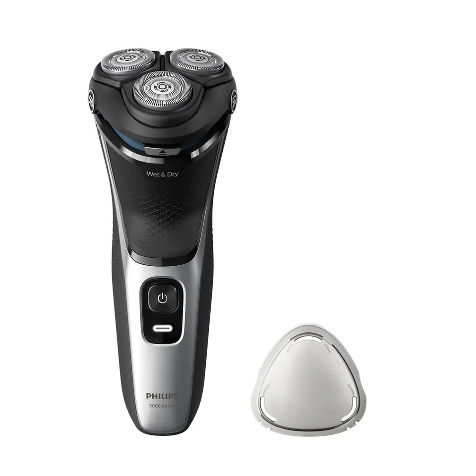 ⁨Philips S3143/00 men's shaver Rotation shaver Trimmer Black, Silver⁩ at Wasserman.eu