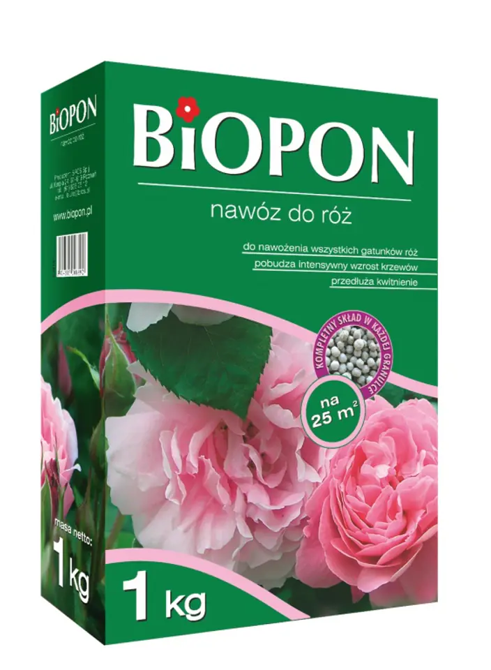 ⁨Biopon fertilizer for roses, granules 1 kg⁩ at Wasserman.eu