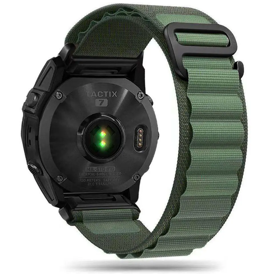 ⁨Pasek do GARMIN FENIX 3 / 5X / 3HR / 5X PLUS / 6X / 6X PRO / 7X Tech-Protect Nylon Pro zielone⁩ w sklepie Wasserman.eu