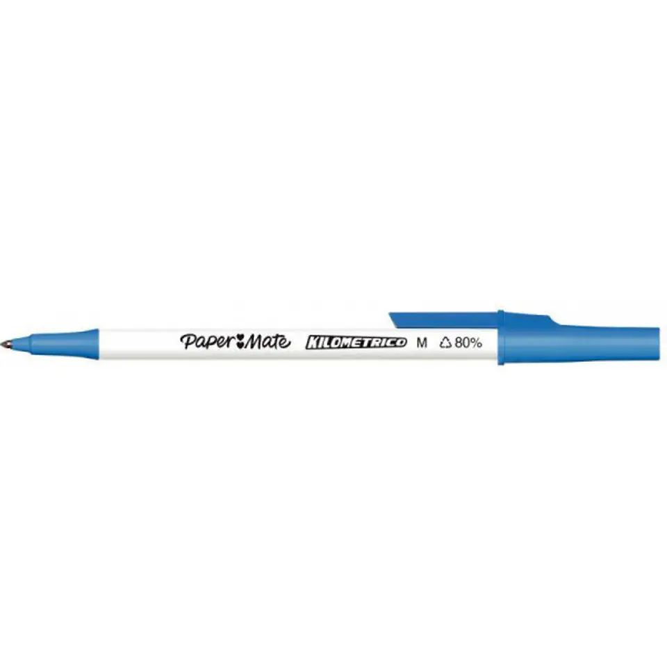 ⁨Długopis niebieski 1.0mm Paper Mate Kilometrico 2187702⁩ w sklepie Wasserman.eu