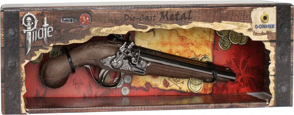 ⁨Metal pirate gun⁩ at Wasserman.eu