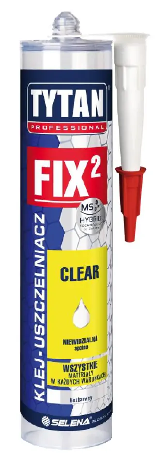 ⁨KLEJ MONTAŻOWY FIX2 CLEAR 290ML BEZBARWNY⁩ w sklepie Wasserman.eu