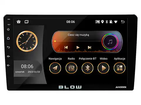 ⁨Radio BLOW AVH-9991 1DIN 9" Android/WiFi/GPS/CARPLAY⁩ at Wasserman.eu