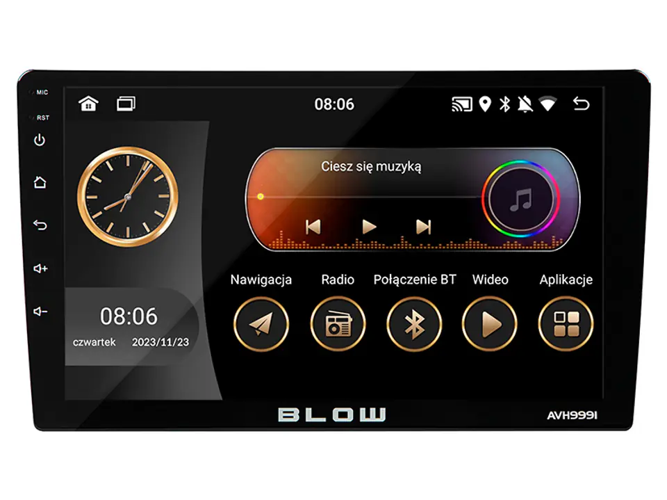 ⁨78-343# Radio blow avh-9991 1din 9" android/wifi/gps/carplay⁩ w sklepie Wasserman.eu