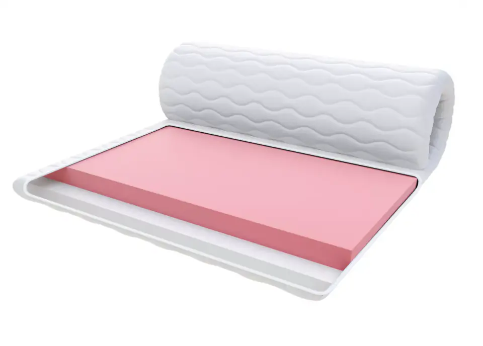 ⁨Nakładka na materac PIANKA VISCO 9 cm Dwustronna, z pianką i z pianką VISCO - 130 x 200 - 9 cm⁩ w sklepie Wasserman.eu