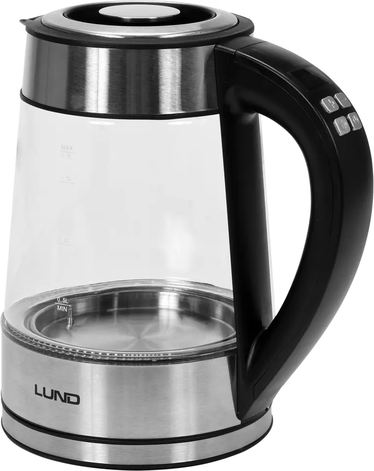 ⁨ELECTRIC KETTLE GLASS LED 1.7L REGUL. TEMP.⁩ at Wasserman.eu