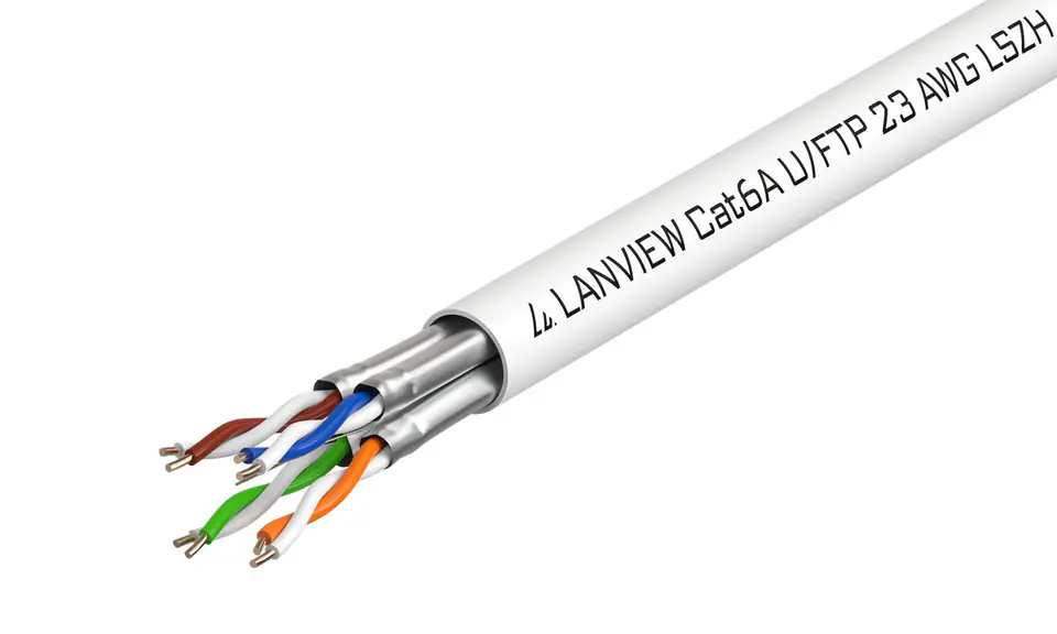 ⁨Lanview Cat6a U-FTP Network Cable⁩ w sklepie Wasserman.eu